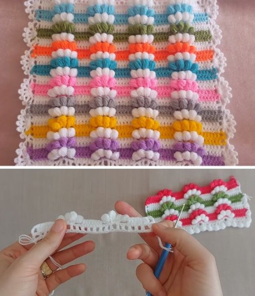 Beautiful Skills Crochet Knitting Quilting Tiny Blanket Crochet