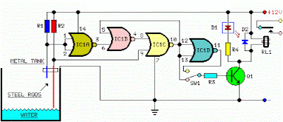 Automatic Water Pump Controller Circuit