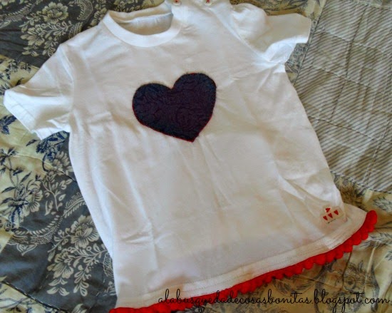 Camiseta para niña decorada