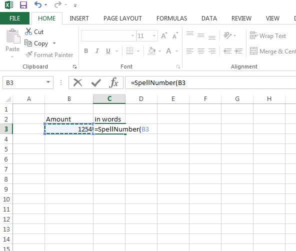 How to convert Number to Words of Rupees in Excel improving knowledge