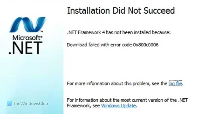 Solucione el error 0x800c0006 de .NET Framework en Windows 11/10