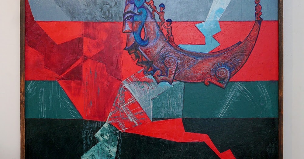 Lukisan Abstrak Kuda Tangguh Karya Hareanto