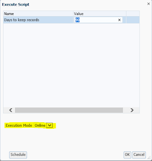 FDMEE: System Maintenance Tasks: Maintain Process Tables