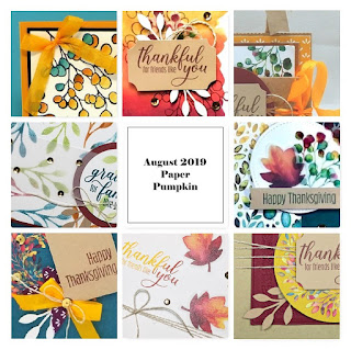 Paper Pumpkin August 2019 Gift of Fall Bonus Projects ~ exclusively for subscribers ~ www.juliedavison.com