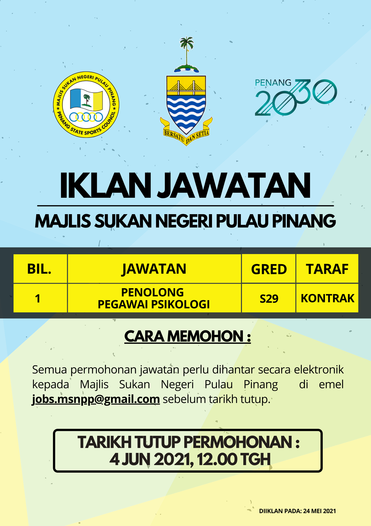 Jawatan kosong mei 2021