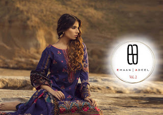 Eman Adeel Vol 2 Lawn Pakistani Style Suits Collection