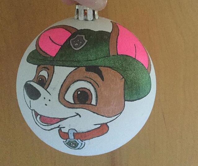 NL crafts paw patrol ornament