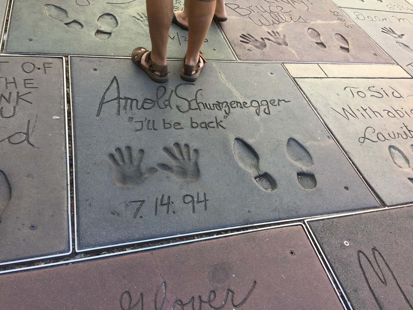 Route to Adventure The Handprints of Hollywood.