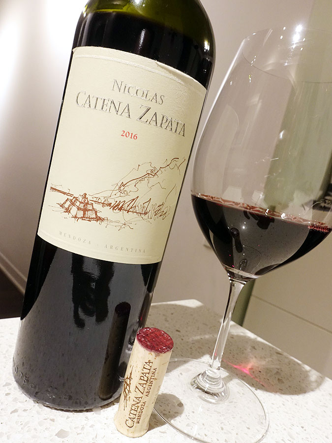 Catena Zapata Nicolás Sauvignon/Malbec 2016 (Argentina) Wine