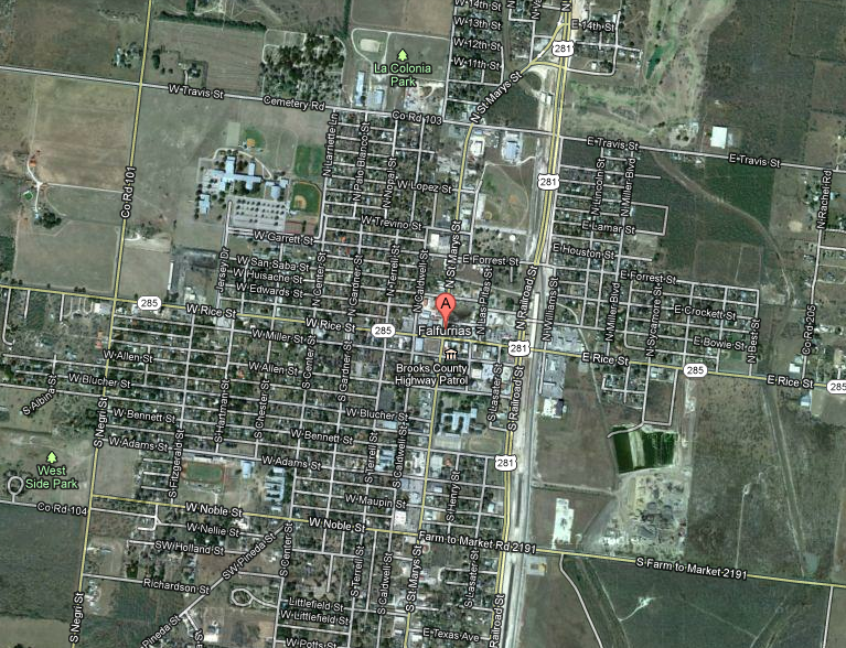 Retiring Guy Park Hotel Courts and Park Grill in Falfurrias, Texas