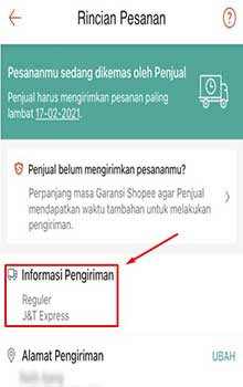 Jasa Kirim Tidak Muncul di Shopee