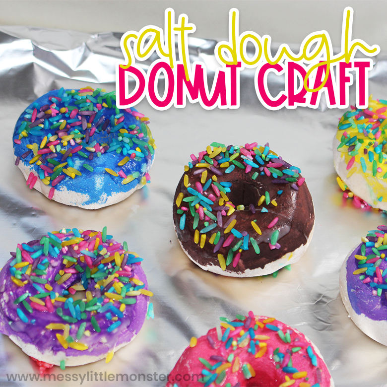 Salt dough donut craft