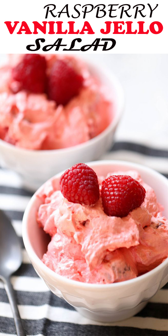 RASPBERRY VANILLA JELLO SALAD
