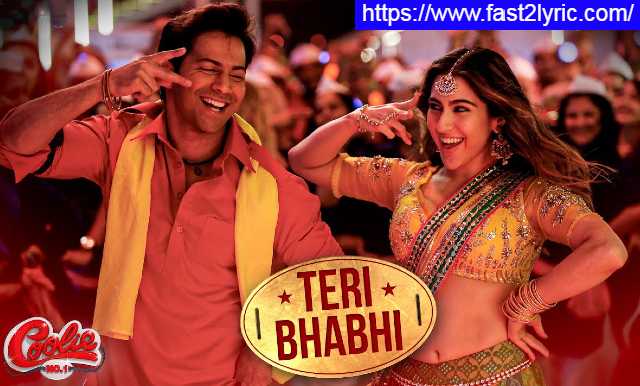 Teri Bhabhi Lyrics In Hindi - Dev Negi * Neha Kakkar | Coolie no 1