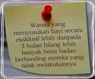 6 Tips turunkan berat badan ibu menyusu tanpa jejaskan penyusuan