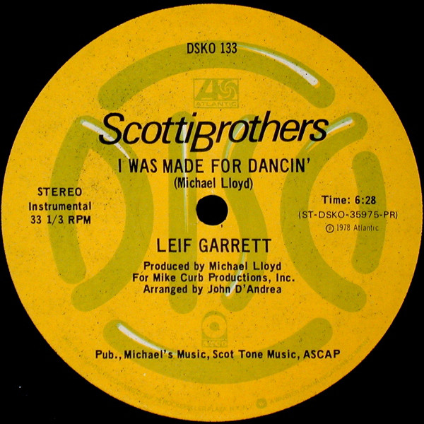 Music download blogspot 80s 90s LEIF GARRET I WAS MADE FOR DANCING