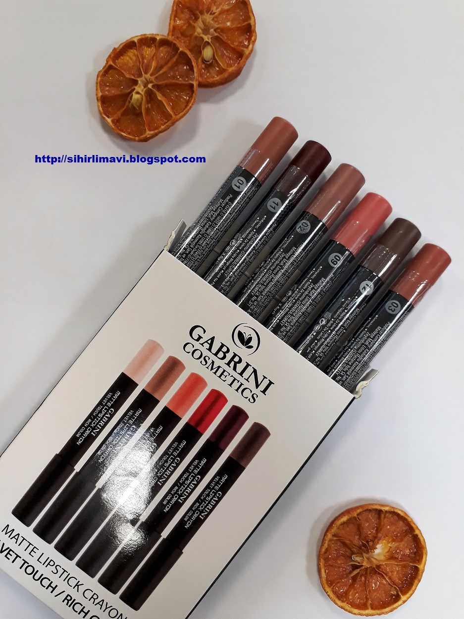 Gabrini Matte Lipstick Crayon Sihirli Mavinin Dünyası