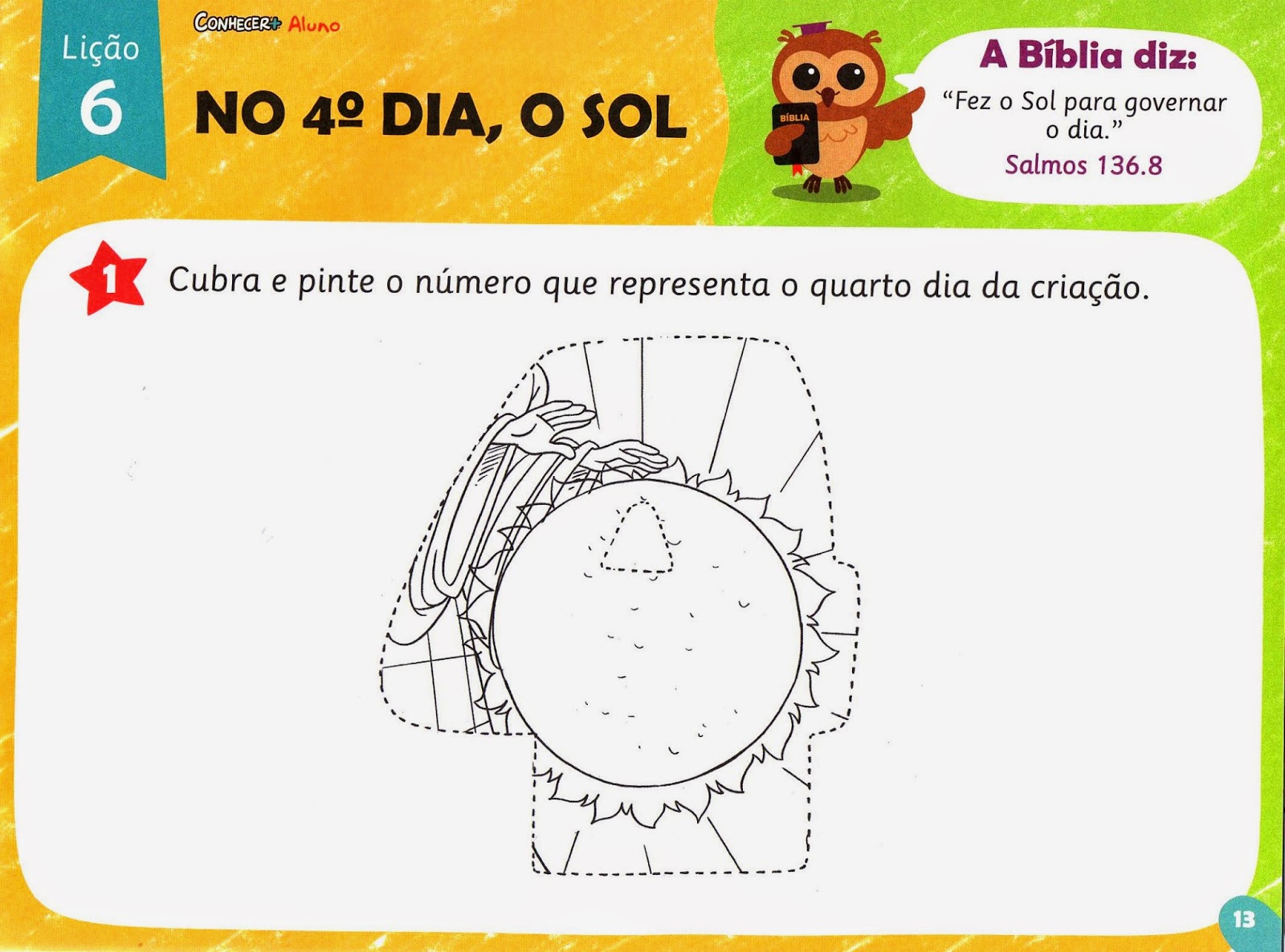 Escola Dominical Infantil: A criação de Deus: No quarto dia, Deus criou ...