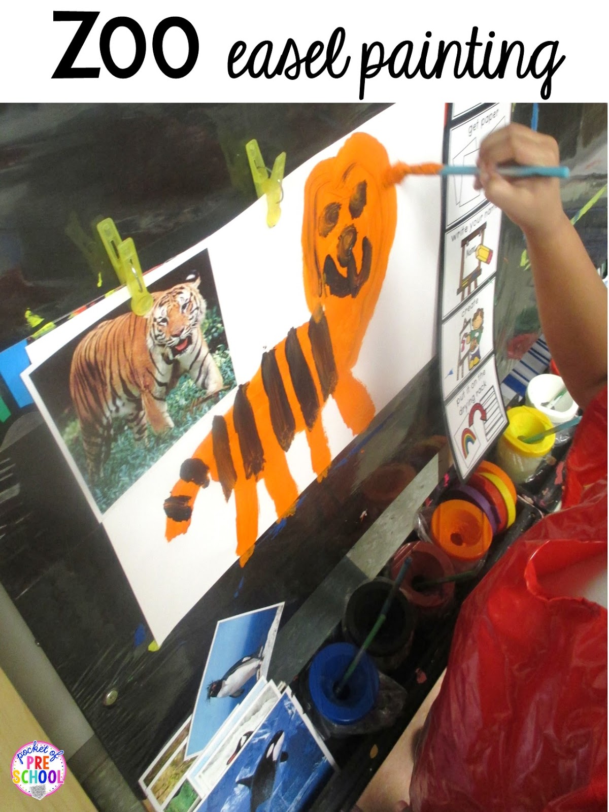 Zoo Centers and Activities (Free Desert Art Activity) - Pocket of Preschool