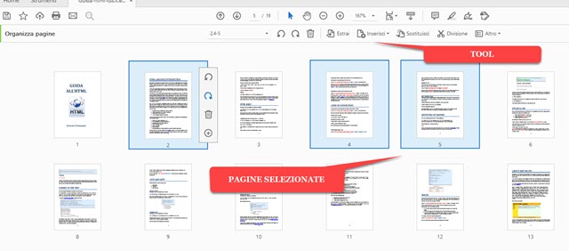 organizzare e estrarre pagine da un PDF organizzare e estrarre pagine da un PDF
