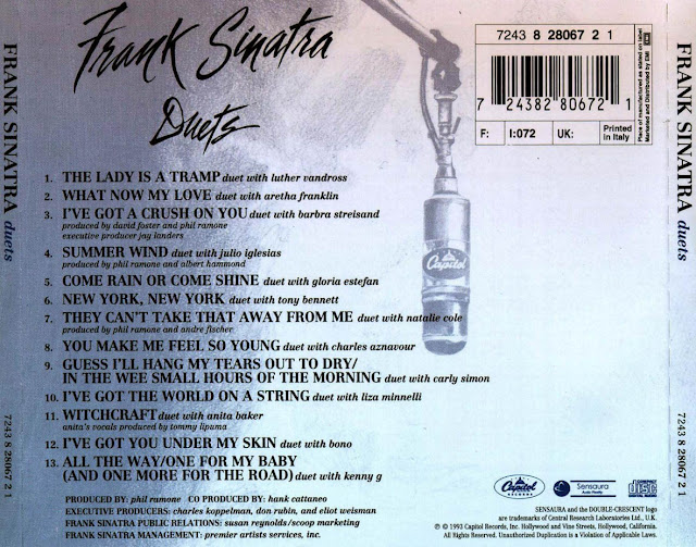 Слова фрэнка. Duets Фрэнк Синатра. Frank Sinatra "Duets (2cd)". Sinatra Duets II. Frank Sinatra - Duets II (1994).