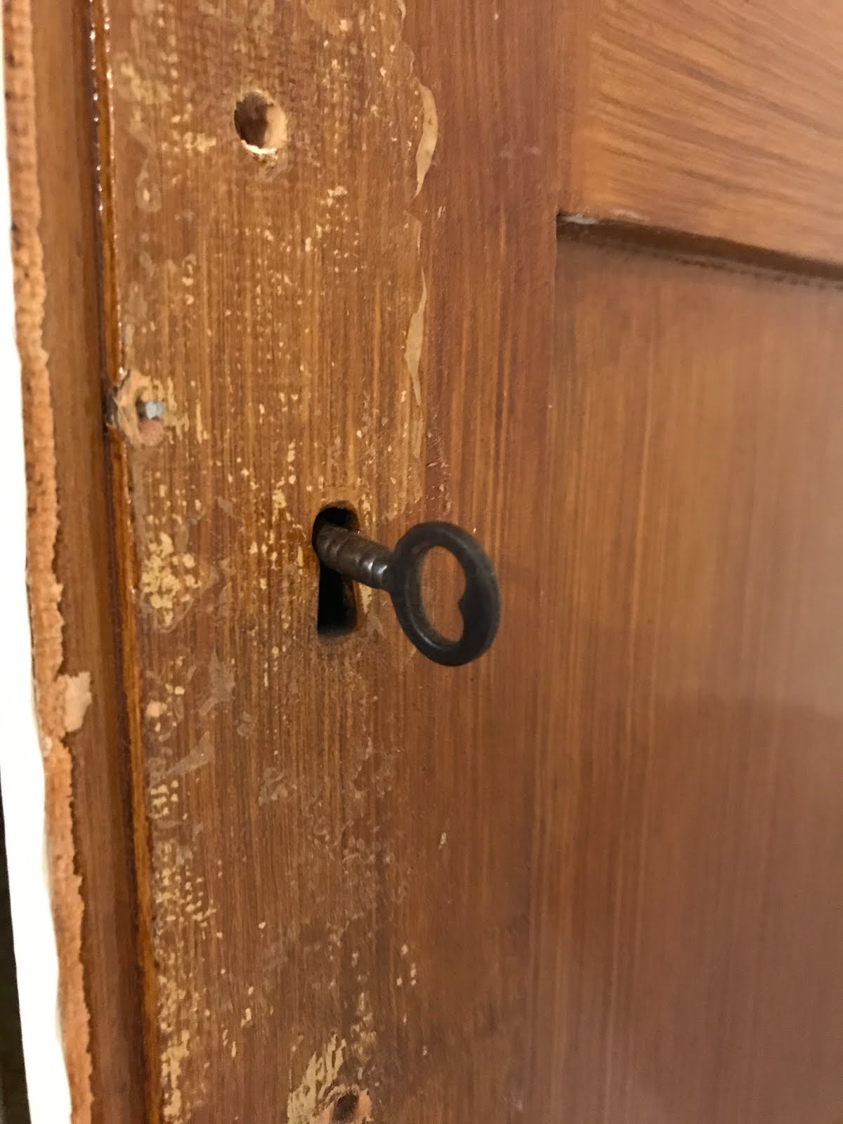 original victorian key for cupboard