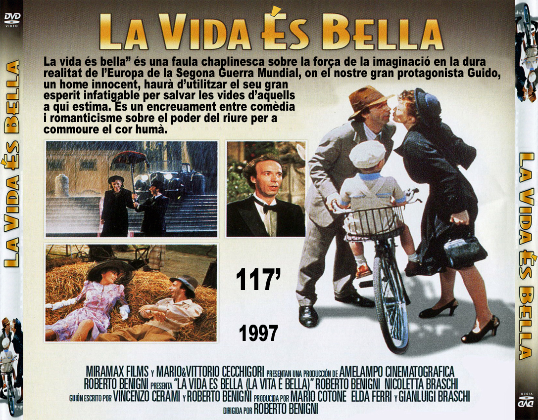 Caràtules de cine (DVD per caixa CD): La vida és bella - [1997]