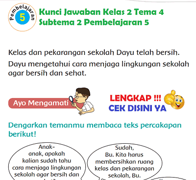 Lengkap Kunci Jawaban Kelas 2 Tema 4 Subtema 2 Pembelajaran 5 Simple News Kunci Jawaban Lengkap Terbaru