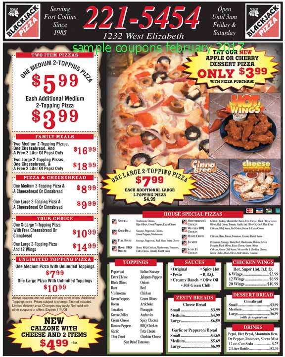 Free Promo Codes and Coupons 2020 Black Jack Pizza Coupons