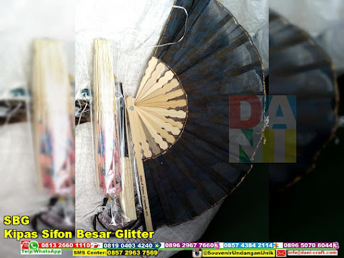 jual Kipas Sifon Besar Glitter