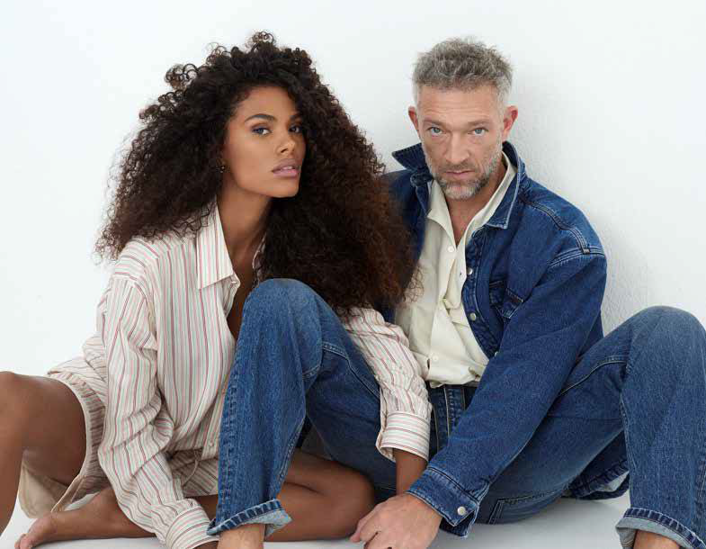 Vincent Cassel y Tina Kunakey para madame figaro en fotos de Dant Studio