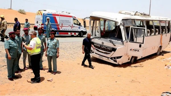 2 killed, 31 injured in UAE bus accident, Ras Al Khaimah, News, Dubai, Gulf, World, Accidental Death, Obituary, Hospital, Treatment, Injured.