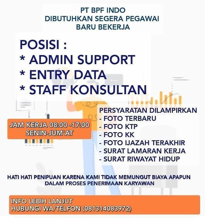 Lowonan Kerja PT. BPF INDO Maret 2021 Karir Riau