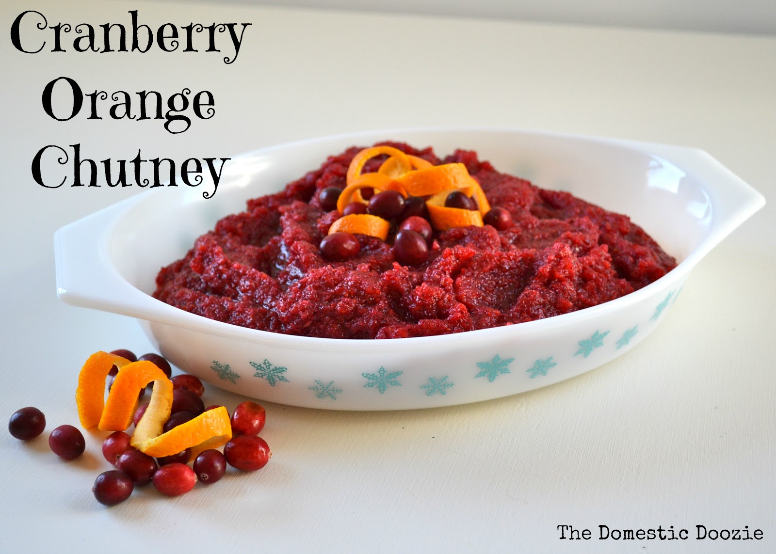 The Domestic Doozie: Cranberry Orange Chutney