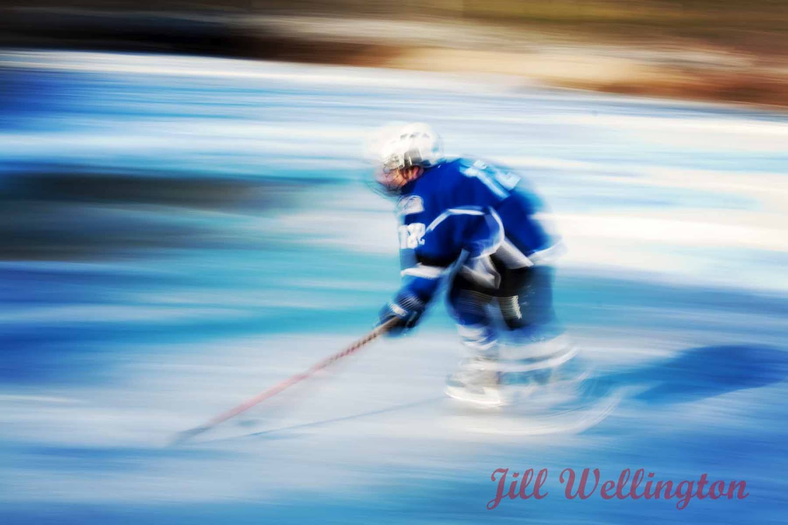 Hockey Speed Panning Photograph (Photos Area
