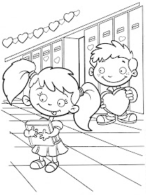 Rayito de Colores: Día de San Valentín para colorear