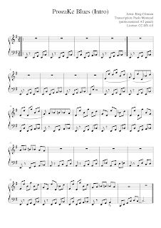 king crimson prozakc blues piano transcription