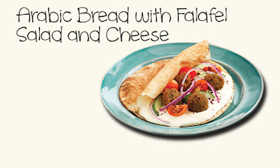 Arabic Bread with Falafel