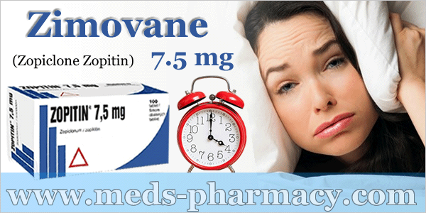 Zopiclone Zimovane sans ordonnance pour traiter les troubles du sommeil et l'insomnie sur www.meds-pharmacy.com