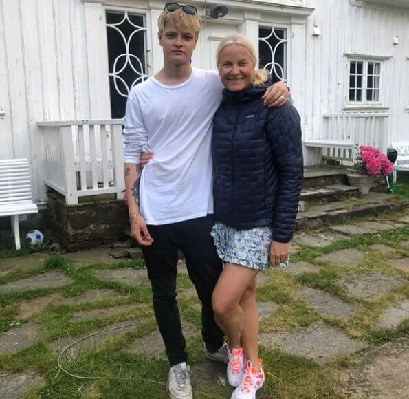 Crown Princess Mette-Marit and her son Marius Borg Høiby