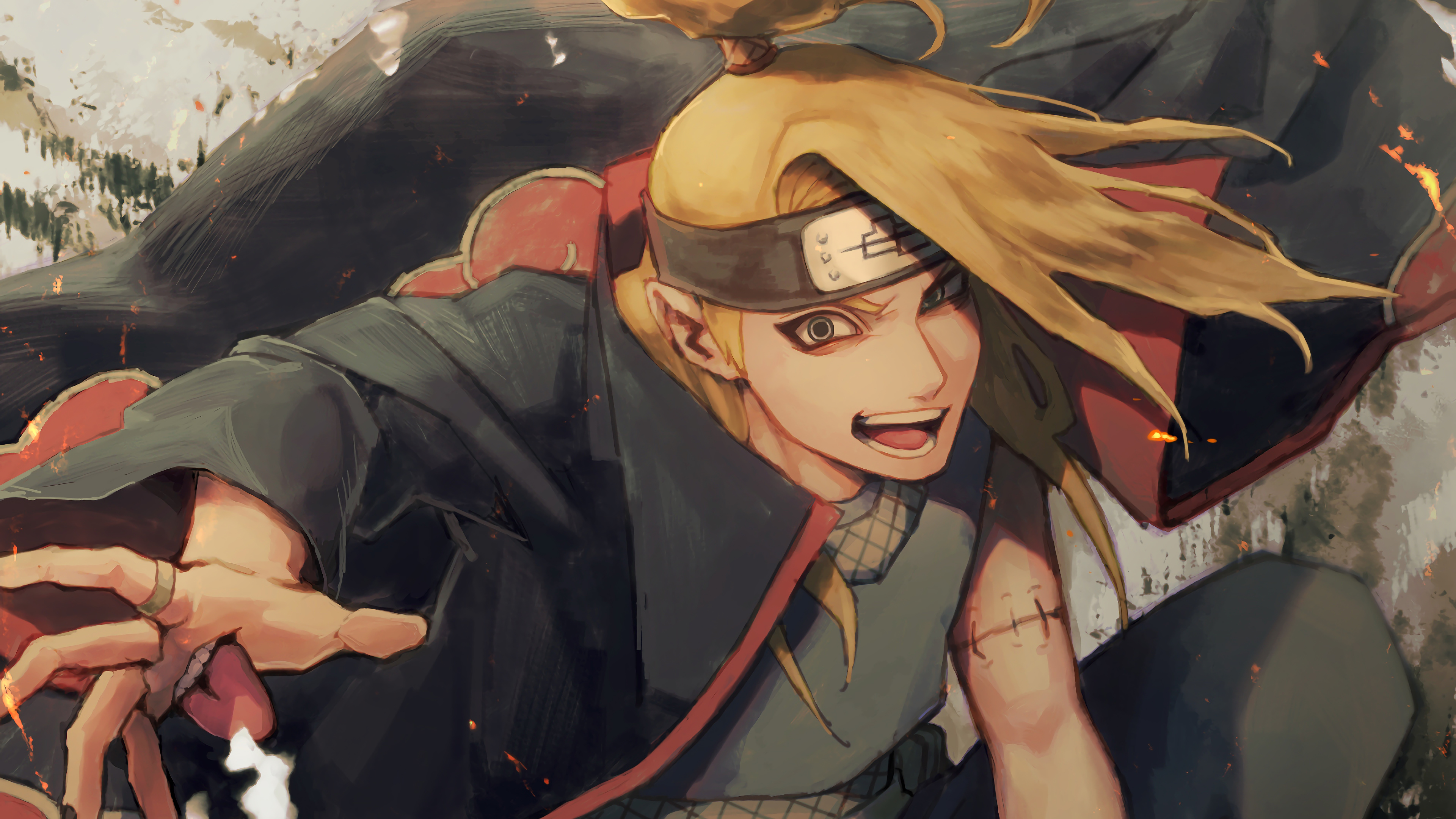 Deidara Akatsuki 4K Wallpaper #24