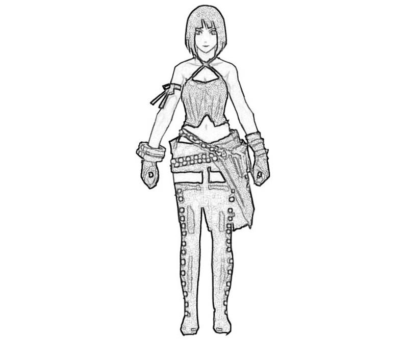 Gods Eater Burst Sakuya Character Art Paper