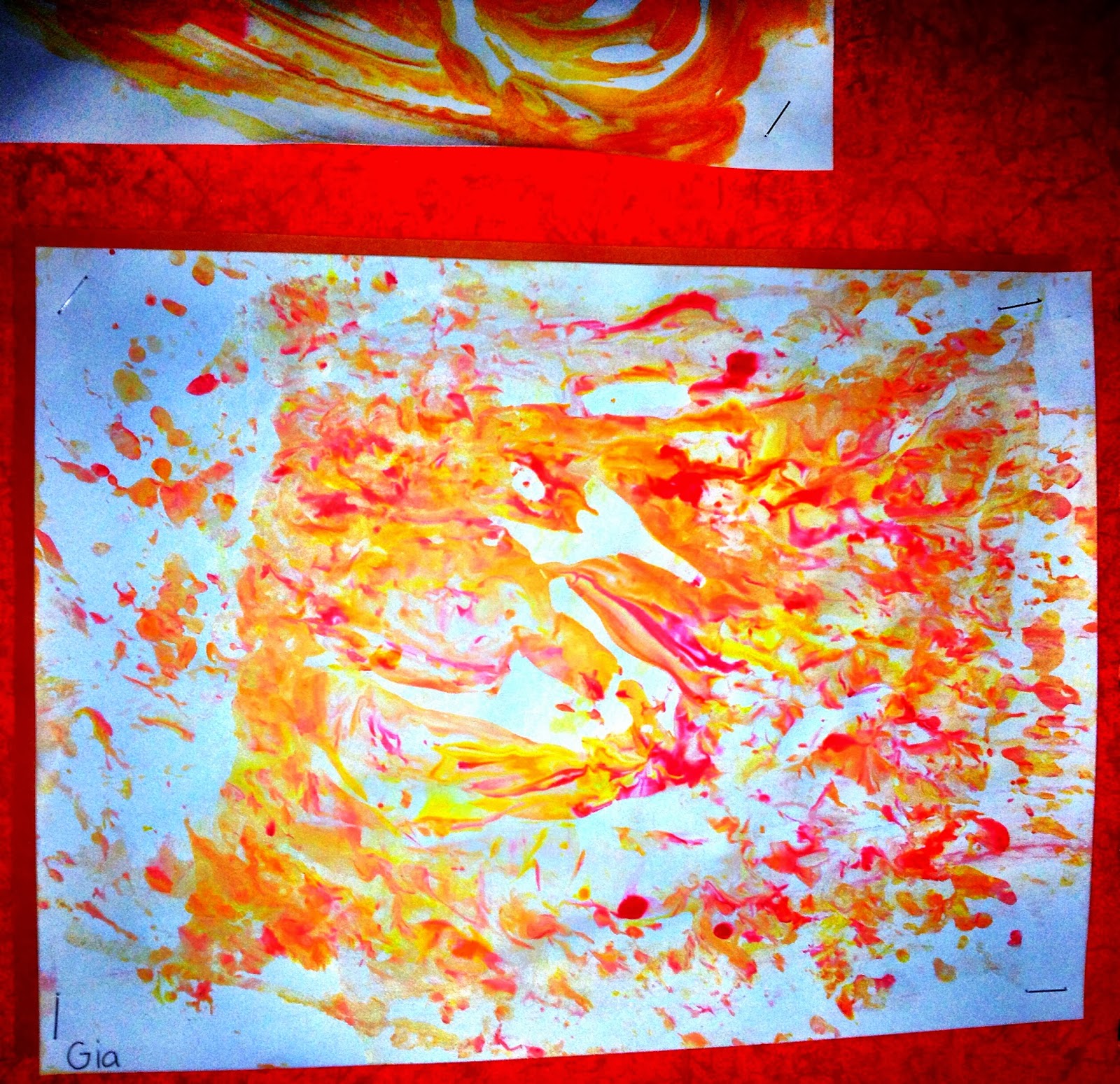 Preschool For Rookies ART Shaving Cream Fire