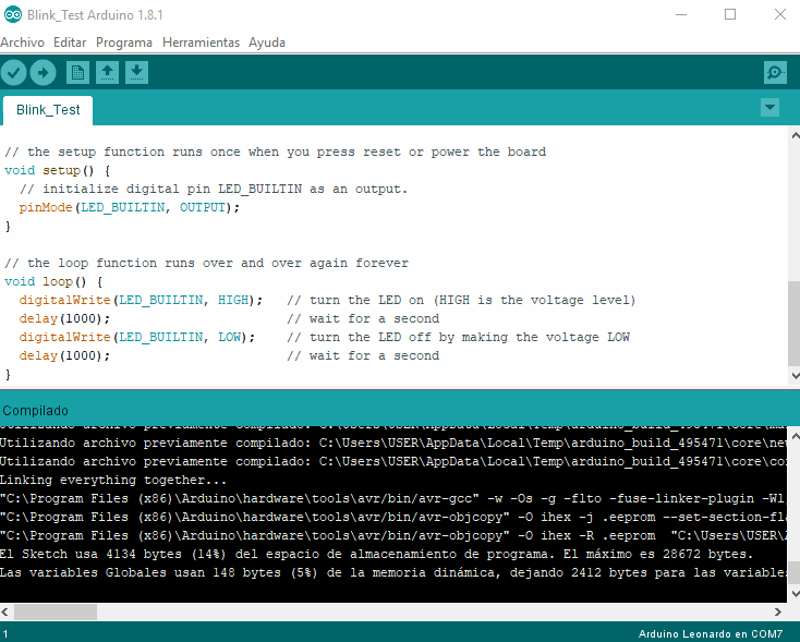Arduino en lenguaje Assembler y Basic: Usar AVRDUDE para cargar archivo ...