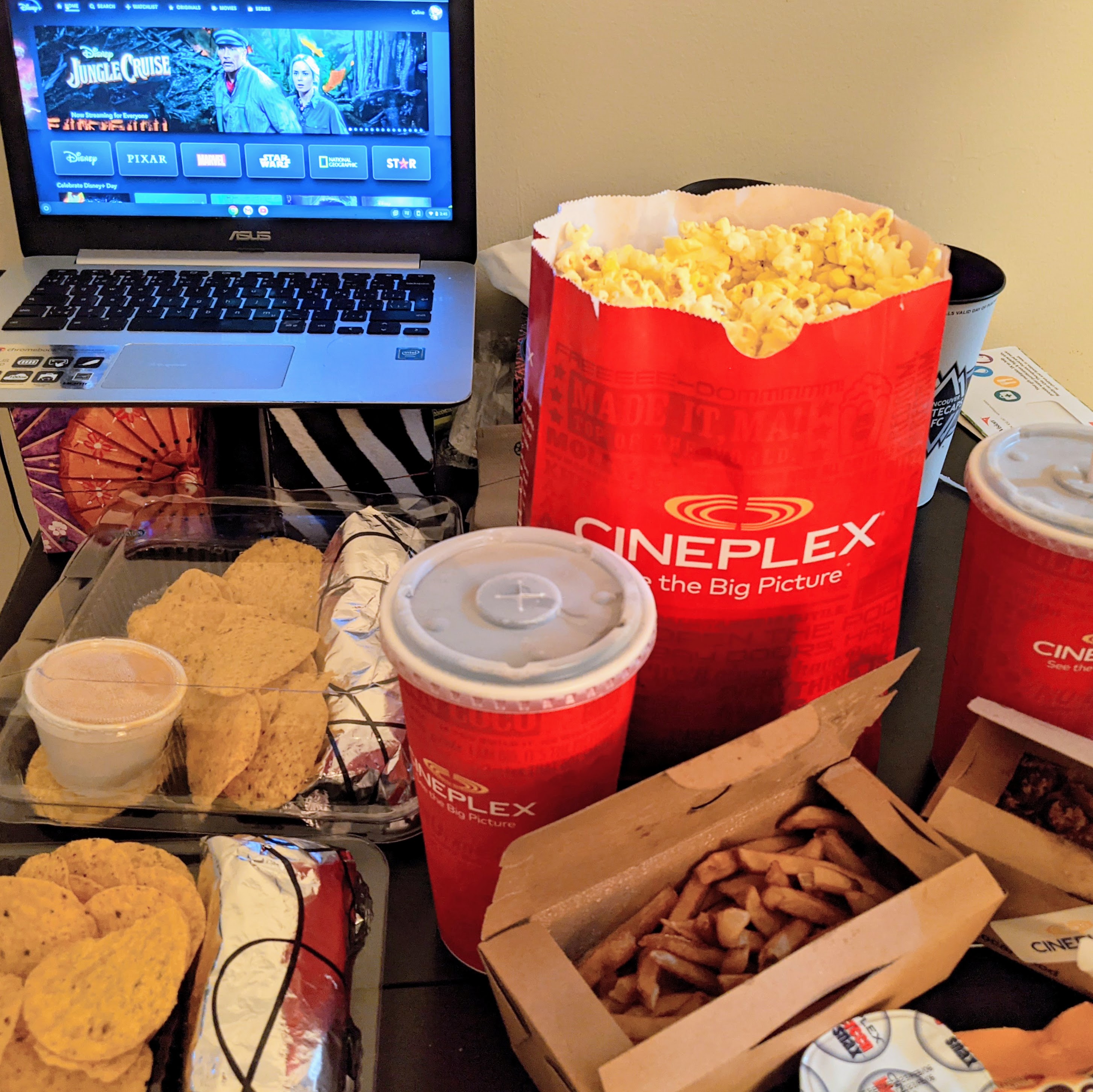 Smooch Food Movie Night Popcorn and Snacks from Cineplex