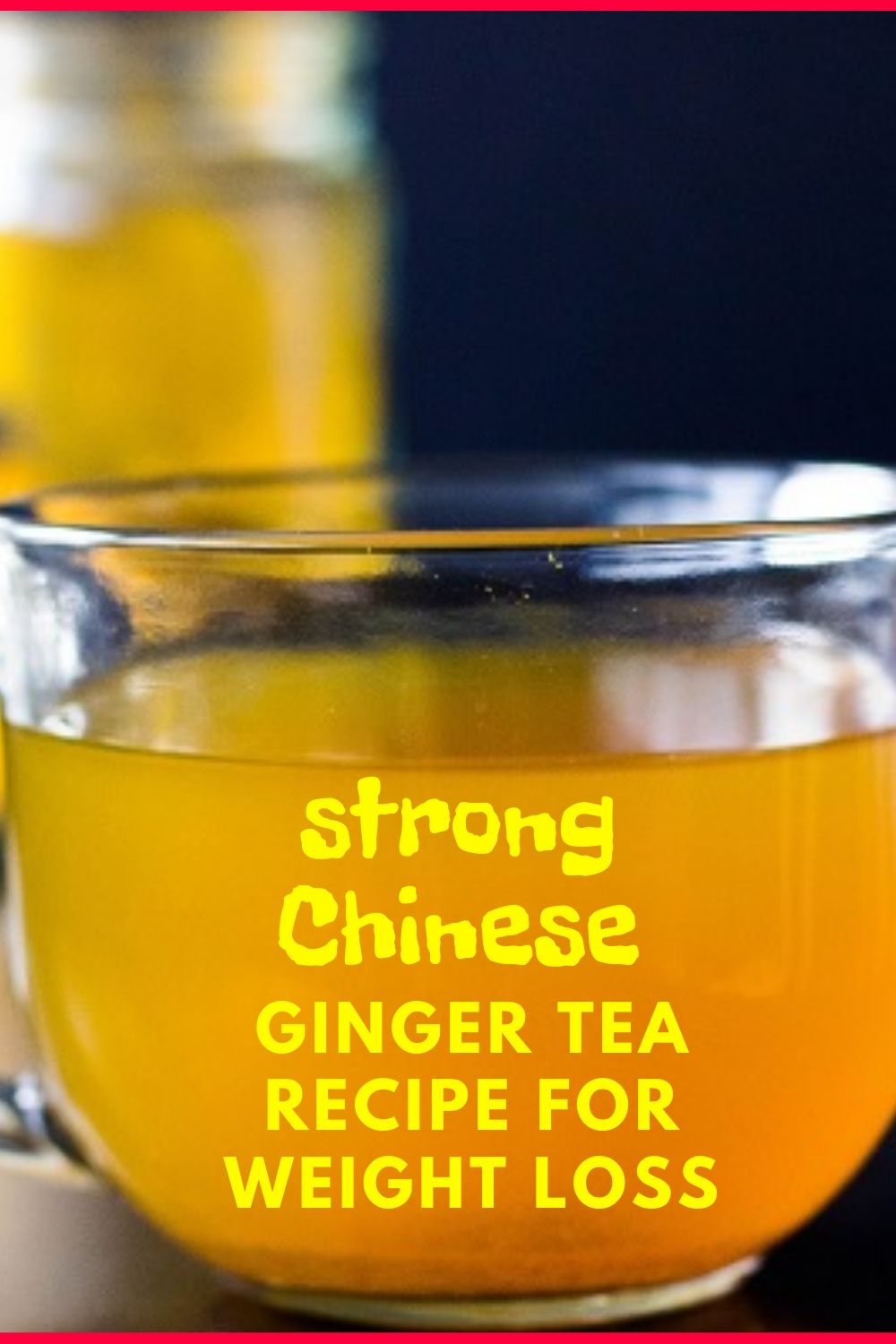 Chinese Recipe Ginger Tea For Weight Loss Hello Healthy!!