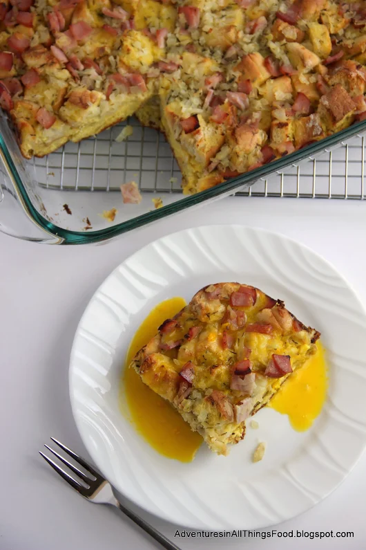 Adventures in all things food: Eggs Benedict Casserole - December Secret Recipe Club #Recipe