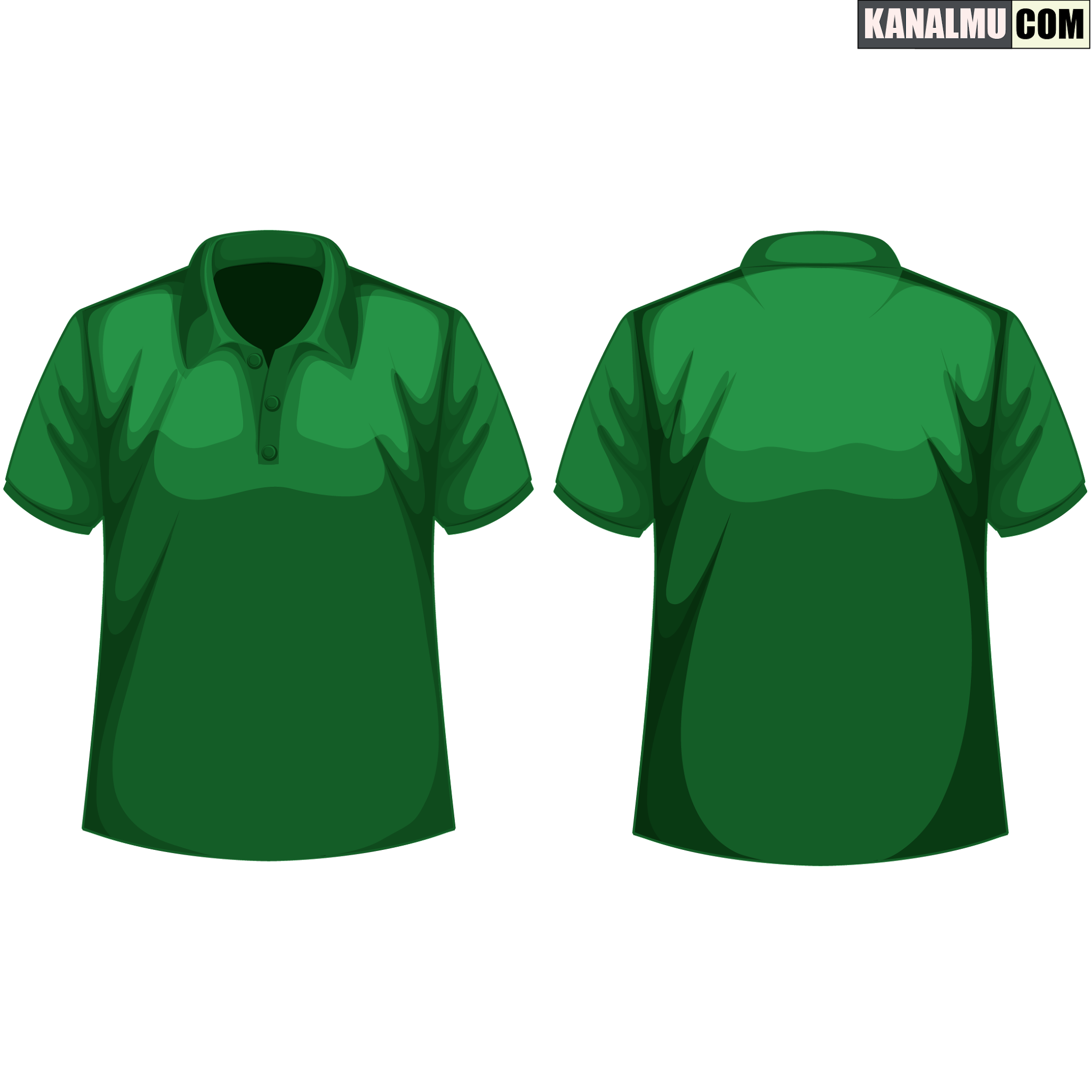 mentahan kaos polos hijau tua polo PNG - kanalmu