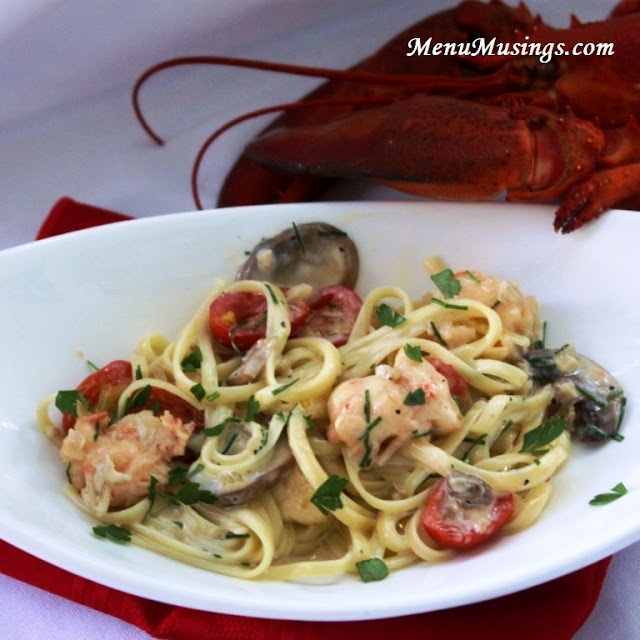 Menu Musings of a Modern American Mom Lobster Linguine with Cognac