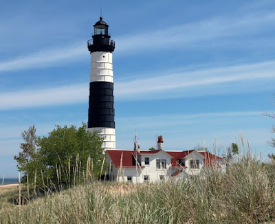 Big Sable Point Lighthouse on the Banks of Lake Michigan